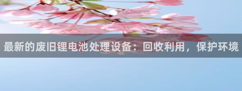 尊龙ktv怎么样：最新的废旧锂电池处理设备：回收利用，保护环境